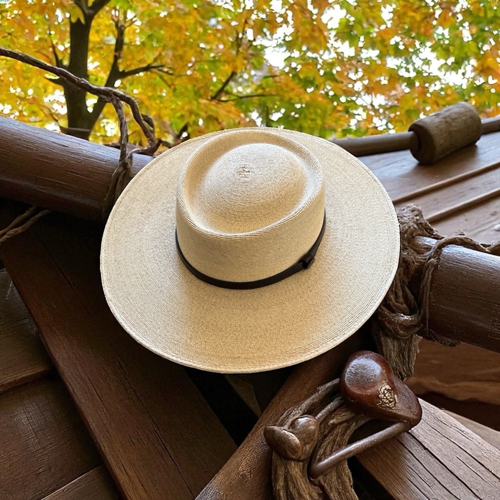 Goorin Bros Tan Hat with Black Band